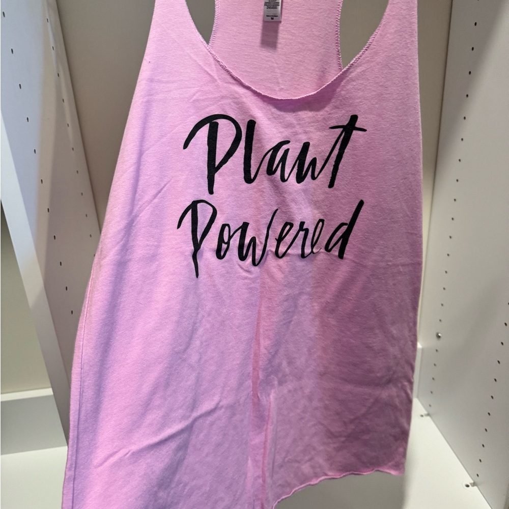 Pink 'Plant Powered' Women's Tank Top